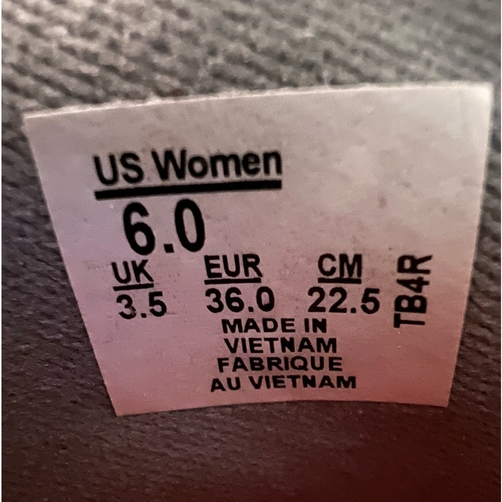 Jersey Soft Vans. Gray With Pink Stripe Size 6 - image 7